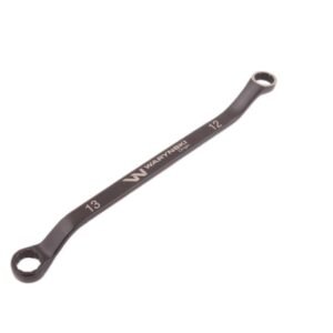 Klucz oczkowy odsadzony 12 x 13 mm. CrV standard ASME B107.9 Waryński [WMK116]