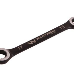 Klucz płasko oczkowy otwarty 15 x 17. Waryński [WMK133]