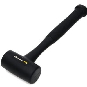 Młotek gumowy czarny bezodrzutowy 680 g trzonek z włókna szklanego Waryński [WMM201]