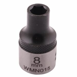 Nasadka sześciokątna 1/2". 8 mm. CrV50BV30. DIN 3124. Waryński [WMN015]