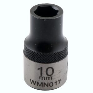 Nasadka sześciokątna 1/2". 10 mm. CrV50BV30. DIN 3124. Waryński [WMN017]