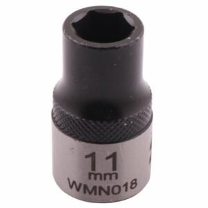 Nasadka sześciokątna 1/2". 11 mm. CrV50BV30. DIN 3124. Waryński [WMN018]