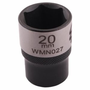 Nasadka sześciokątna 1/2". 20 mm. CrV50BV30. DIN 3124. Waryński [WMN027]