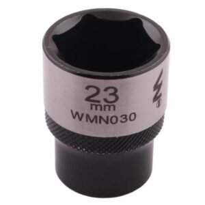 Nasadka sześciokątna 1/2". 23 mm. CrV50BV30. DIN 3124. Waryński [WMN030]