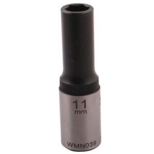 Nasadka sześciokątna 1/2". 11 mm. długa. CrV50BV30. DIN 3124. Waryński [WMN039]