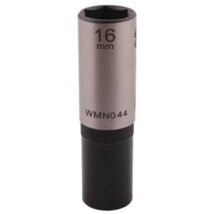 Nasadka sześciokątna 1/2". 16 mm. długa. CrV50BV30. DIN 3124. Waryński [WMN044]