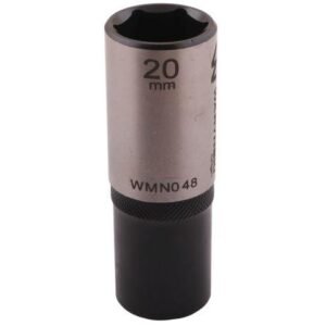 Nasadka sześciokątna 1/2". 20 mm. długa. CrV50BV30. DIN 3124. Waryński [WMN048]