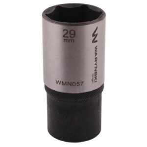 Nasadka sześciokątna 1/2". 29 mm. długa. CrV50BV30. DIN 3124. Waryński [WMN057]