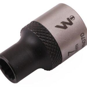 Nasadka dwunastokątna 3/8". 7 mm. CrV50BV30. DIN 3124. Waryński [WMN070]