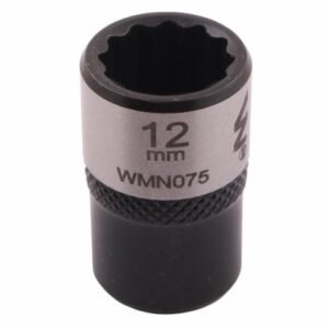 Nasadka dwunastokątna 3/8". 12 mm. CrV50BV30. DIN 3124. Waryński [WMN075]