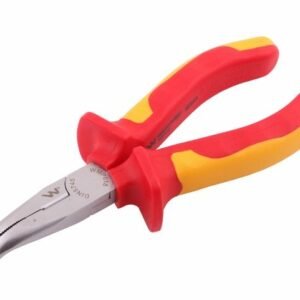 Szczypce izolowane, wydłużone wygięte 160 mm. VDE. Waryński [WMP018]