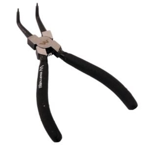 Szczypce do pierścieni osadczych 180mm wewnętrzne wygięte Waryński [WMP108]