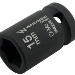 Nasadka udarowa sześciokątna 1/2". 15 mm. CrMo. DIN 3129. Waryński [WMU008]