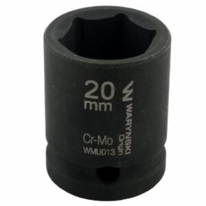 Nasadka udarowa sześciokątna 1/2". 20 mm. CrMo. DIN 3129. Waryński [WMU013]