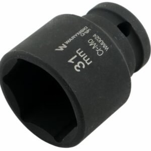Nasadka udarowa sześciokątna 1/2". 31 mm. CrMo. DIN 3129. Waryński [WMU024]
