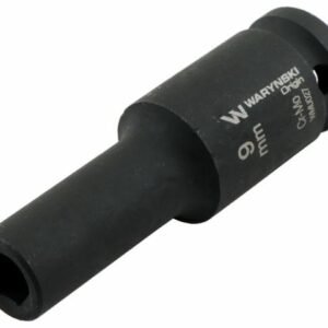 Nasadka udarowa sześciokątna długa 1/2". 9 mm. CrMo. DIN 3129. Waryński [WMU027]