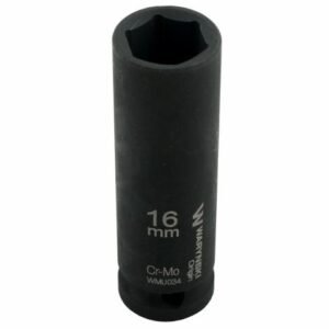 Nasadka udarowa sześciokątna długa 1/2". 16 mm. CrMo. DIN 3129. Waryński [WMU034]