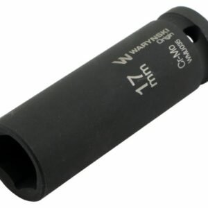 Nasadka udarowa sześciokątna długa 1/2". 17 mm. CrMo. DIN 3129. Waryński [WMU035]