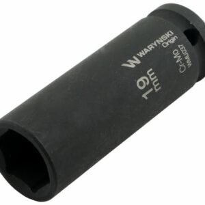 Nasadka udarowa sześciokątna długa 1/2". 19 mm. CrMo. DIN 3129. Waryński [WMU037]