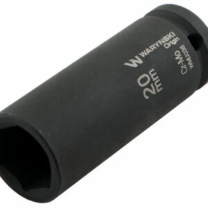 Nasadka udarowa sześciokątna długa 1/2". 20 mm. CrMo. DIN 3129. Waryński [WMU038]