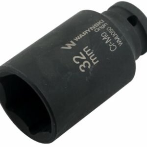Nasadka udarowa sześciokątna długa 1/2". 32 mm. CrMo. DIN 3129. Waryński [WMU050]