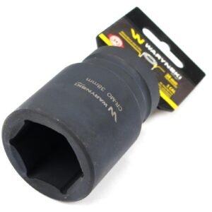 Nasadka udarowa sześciokątna 1"długa. 38 mm. CrMo. DIN 3129 Waryński [WMU147]