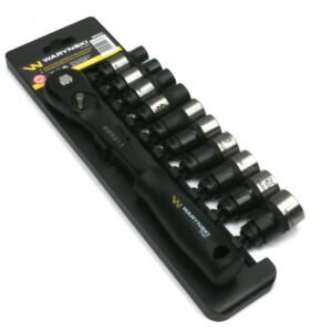 Zestaw L nasadek 1/2 z grzechotką   10 11 12 13 15 17 18 19 20 22 mm 11 el Waryński [WMZ017]