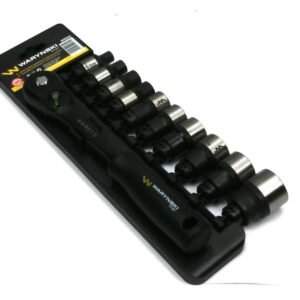 Zestaw L nasadek 1/2 z grzechotką   8 10 12 13 17 18 20 22 24 27  mm 11 el Waryński [WMZ018]