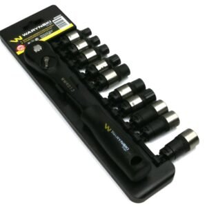 Zestaw L nasadek 1/2 z grzechotką   8 9 10  11 12 13 14 15 16 17 mm  11 el Waryński [WMZ019]