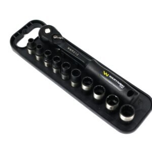 Zestaw 12 el. nasadki 3/8  przedłużka 12.5 cm grzechotka  9 10 11 13 14 Waryński [WMZ029]