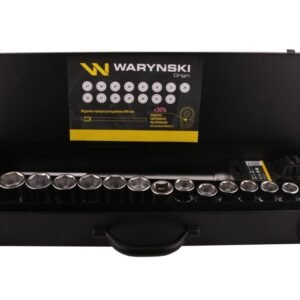 Zestaw nasadek 3/4 z odporną grzechotką i rękojeścią przegubową 17 el Waryński [WMZ341]