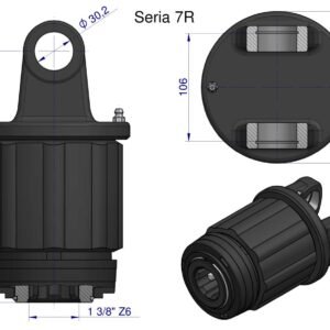 Sprzęgło zapadkowe wału Seria 7R 900 Nm - 1 3/8 Z6 WARYŃSKI [WR213740]