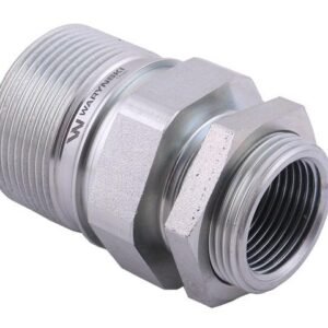 Szybkozłącze hydrauliczne skręcane (motylkowe) gniazdo G1"BSP gwint wewnętrzny 250bar Waryński [WVCR1GW]