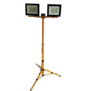 Zestaw statyw podwójny + 2 naświetlacze LED 30W 6000K + puszka z kablem zasilającym [ZESSTAT2X30W]