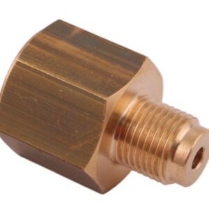 Złączka manometryczna gwint zewnętrzny G1/8" x gwint wewnętrzny M10x1  (mosiądz) POLMO [ZMR18M10BAP]