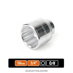 Klucz nasadowy 3/4" dwunastokątny 50 mm / TEGER [T-W-KND315]