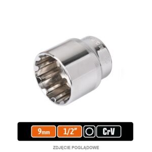 Klucz nasadowy 1/2" SPLINE 9 mm / TEGER [T-W-KNSP302]