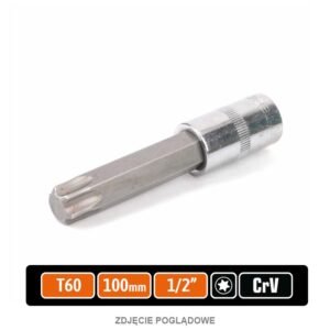 Klucz nasadowy 1/2" z bitem TORX 100 mm/T60 / TEGER [T-W-KNT209]