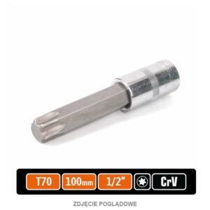 Klucz nasadowy 1/2" z bitem TORX 100 mm/T70 / TEGER [T-W-KNT210]