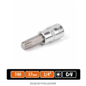 Klucz nasadowy 1/4" z bitem TORX 37 mm/T40 /TEGER [T-W-KNT609]