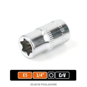 Klucz nasadowy 1/4" TORX E5 / TEGER [T-W-KNT802]