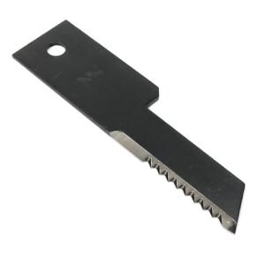 Nóż stały rozdrabniacz słomy sieczkarnia uzębiony 198x50x3mm otwór 13 zastosowanie 322291650 New Holland WARYŃSKI ( sprzedawane po 25 ) [WRS198X50X3N]