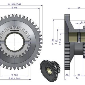 Koło zębate reduktora 50011170 C-330 ORYGINAŁ URSUS [42230090U]