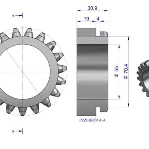 Koło sprzęgło IV biegu C-360 ORYGINAŁ URSUS [50419430U]