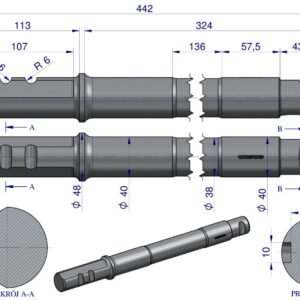 Sworzeń zwrotnicy uniwersalny C-360 ORYGINAŁ URSUS [50434161U]
