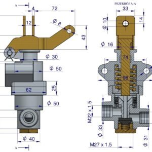 Zawór hamulcowy 956828 C-360 ORYGINAŁ URSUS [50568050U]