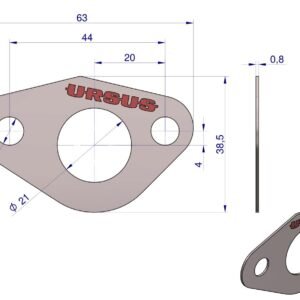 Uszczelka układu smarowania krążelit 0.8mm 50607310 C-360 ( sprzedawane po 10 ) ORYGINAŁ URSUS [50607310U]