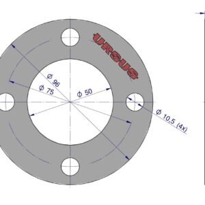 Uszczelka wałka sprzęgłowego krążelit 0.8mm C-360 ( sprzedawane po 10 ) ORYGINAŁ URSUS [50619040U]