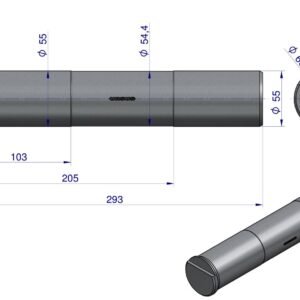Sworzeń osi okrągłej st. typ C-360 ORYGINAŁ URSUS [50633110U]