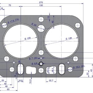 Komplet - zestaw uszczelek silnikowy 2022766U C-330 ORYGINAŁ URSUS [KPL.C330U]